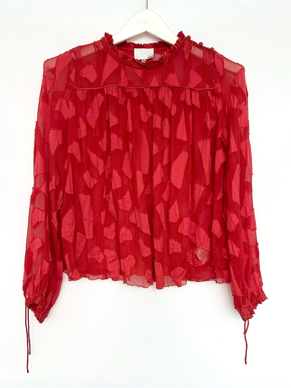 Wilfred Le fou SILK Red blouse